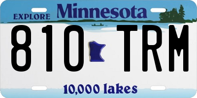 MN license plate 810TRM