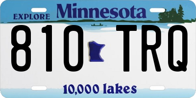 MN license plate 810TRQ