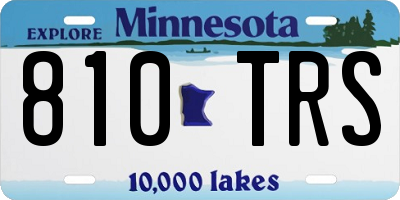 MN license plate 810TRS