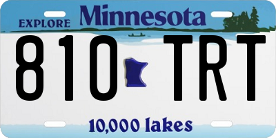 MN license plate 810TRT