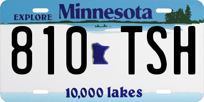 MN license plate 810TSH