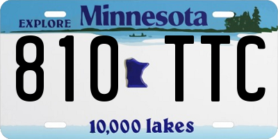 MN license plate 810TTC