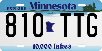 MN license plate 810TTG