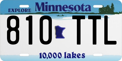 MN license plate 810TTL