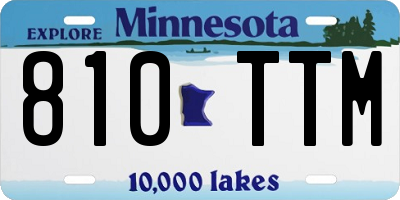 MN license plate 810TTM