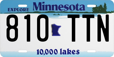 MN license plate 810TTN