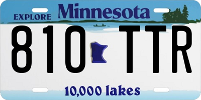 MN license plate 810TTR