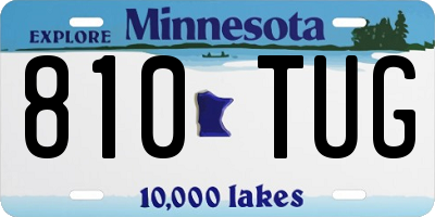 MN license plate 810TUG