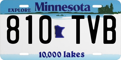 MN license plate 810TVB