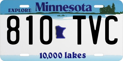 MN license plate 810TVC