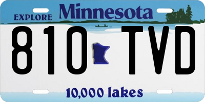 MN license plate 810TVD