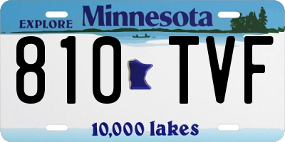 MN license plate 810TVF