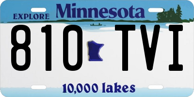 MN license plate 810TVI