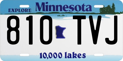 MN license plate 810TVJ