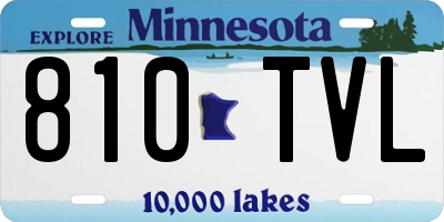 MN license plate 810TVL