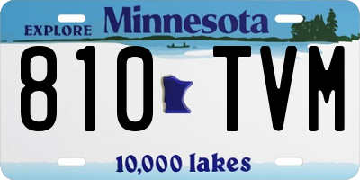 MN license plate 810TVM