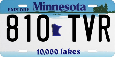 MN license plate 810TVR