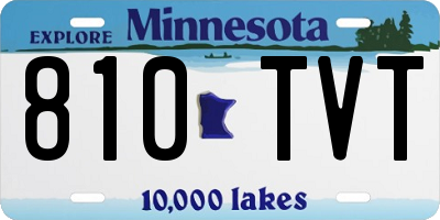 MN license plate 810TVT