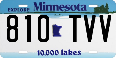 MN license plate 810TVV