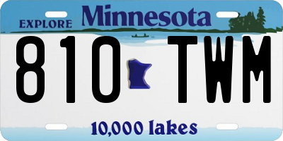 MN license plate 810TWM