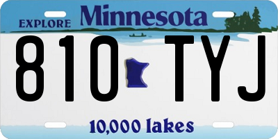 MN license plate 810TYJ