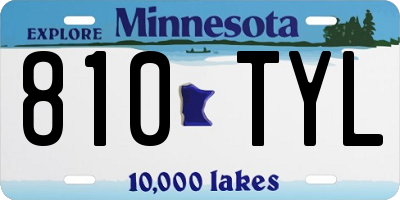 MN license plate 810TYL