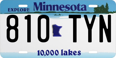 MN license plate 810TYN