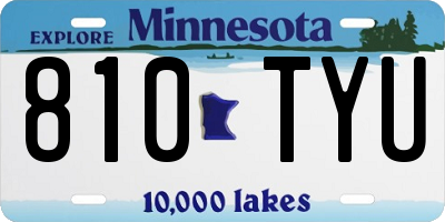 MN license plate 810TYU