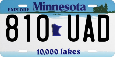 MN license plate 810UAD
