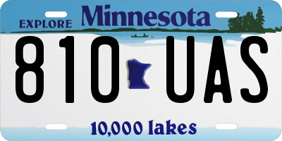 MN license plate 810UAS