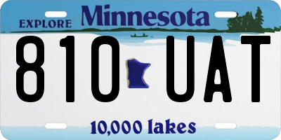 MN license plate 810UAT