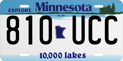 MN license plate 810UCC