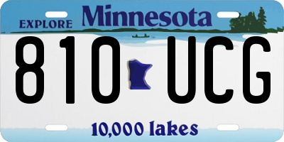 MN license plate 810UCG