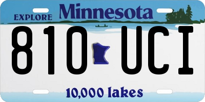 MN license plate 810UCI