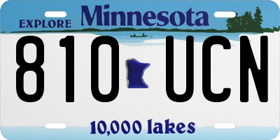 MN license plate 810UCN