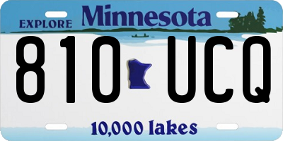 MN license plate 810UCQ