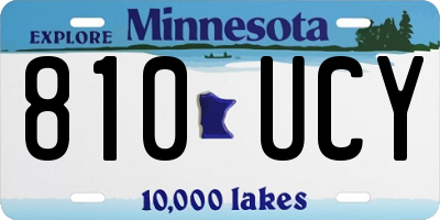 MN license plate 810UCY