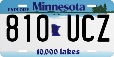 MN license plate 810UCZ