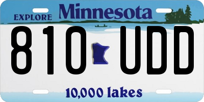 MN license plate 810UDD