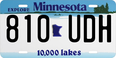MN license plate 810UDH
