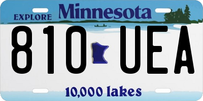 MN license plate 810UEA