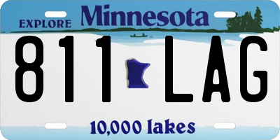 MN license plate 811LAG