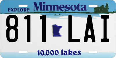 MN license plate 811LAI