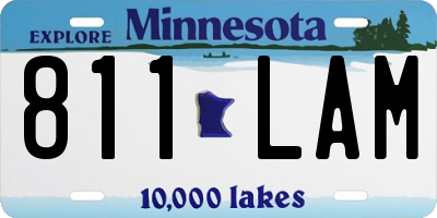 MN license plate 811LAM