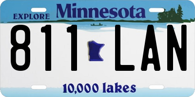 MN license plate 811LAN