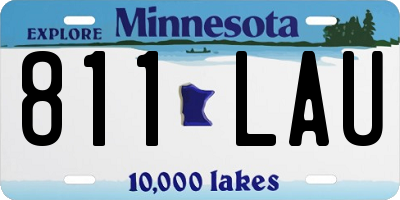 MN license plate 811LAU
