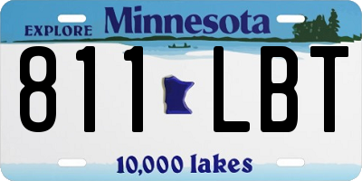 MN license plate 811LBT