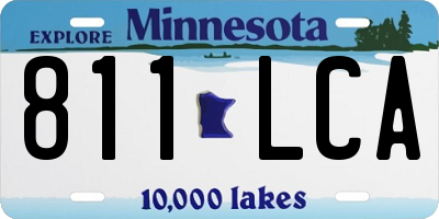 MN license plate 811LCA