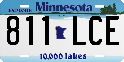 MN license plate 811LCE