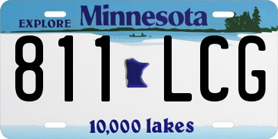 MN license plate 811LCG